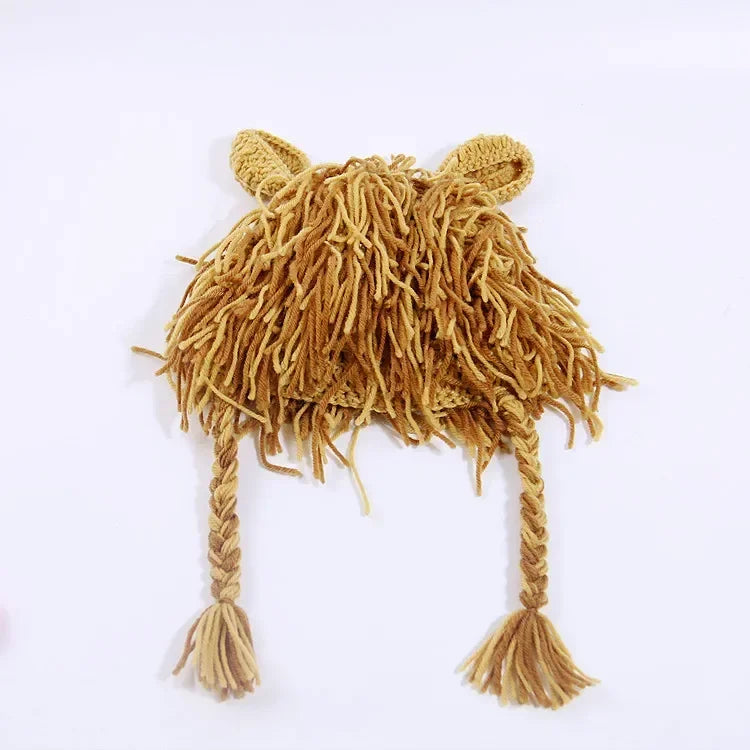 Baby Lion Wig Knit Hat