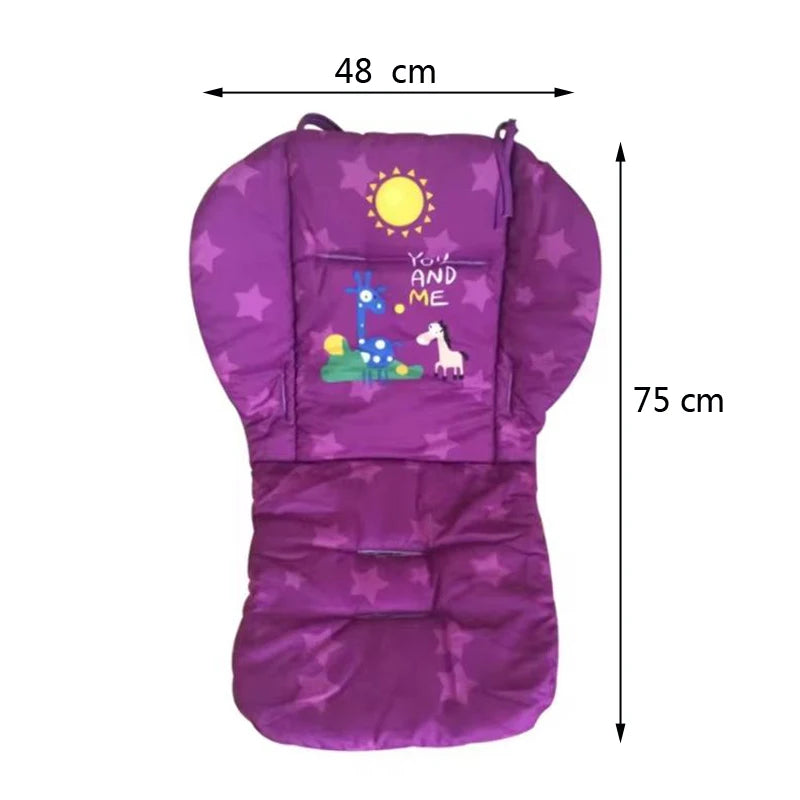 Cartoon Printed Pattern Stroller Seat Cushion Four Seasons Universal Children Dining Chair Cushion Baby Stroller Cotton Pads