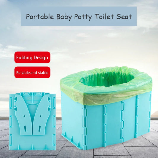 Portable Folding Baby Potty – Travel Toilet Seat for Kids & Toddlers