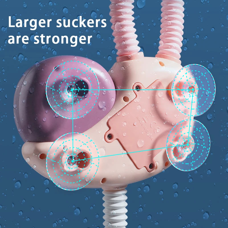 New Bath Toys Baby Water Game Snail Model Faucet Shower Electric Water Spray Swimming Bathroom Baby Toys For Kids Gifts