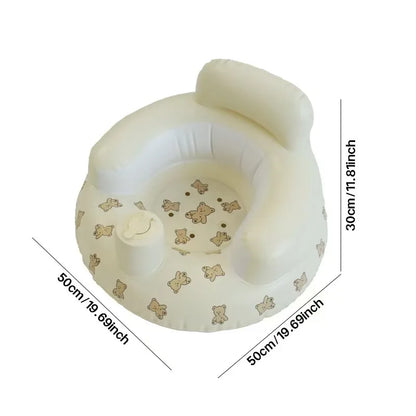 Sleek & Safe Inflatable Baby Chair – Foldable Sofa & Learning Seat for Comfort & Fun