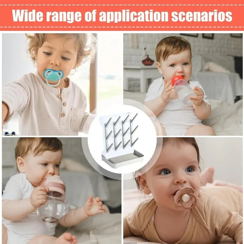 Baby Bottle Drying Rack Suitable for Newborn Feeding Vertical Baby Bottle Drain Rack Saves Space To Place Bottles Nipple and Cup