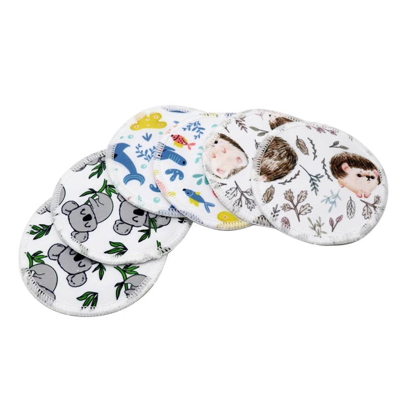 Nursing Pads 6pcs/set Washable Breast Breastfeeding Super Absorbency Mat for Mum Waterproof Feeding Pad Reusable Supplies