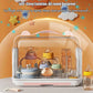 Baby Feeding Cup Holder Sterilizer Dryer With Easy-Carry Handle Dustproof Lid Drying Rack For Home Baby Stuffs Cutlery Storage