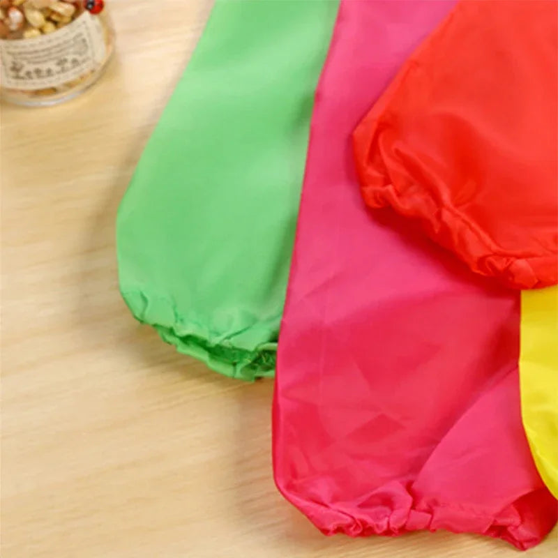 Waterproof EVA Full Sleeve Baby Bibs Children Apron Long Sleeve Feeding Smock Kids Eating Breastplate Infant Scarf Clothing
