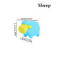 Baby Bath Toys Cute Sea Animals Preschool Toy Colorful Soft Rubber Float Squeeze Sound Swimming Water Play bath Toy for Kid Gift