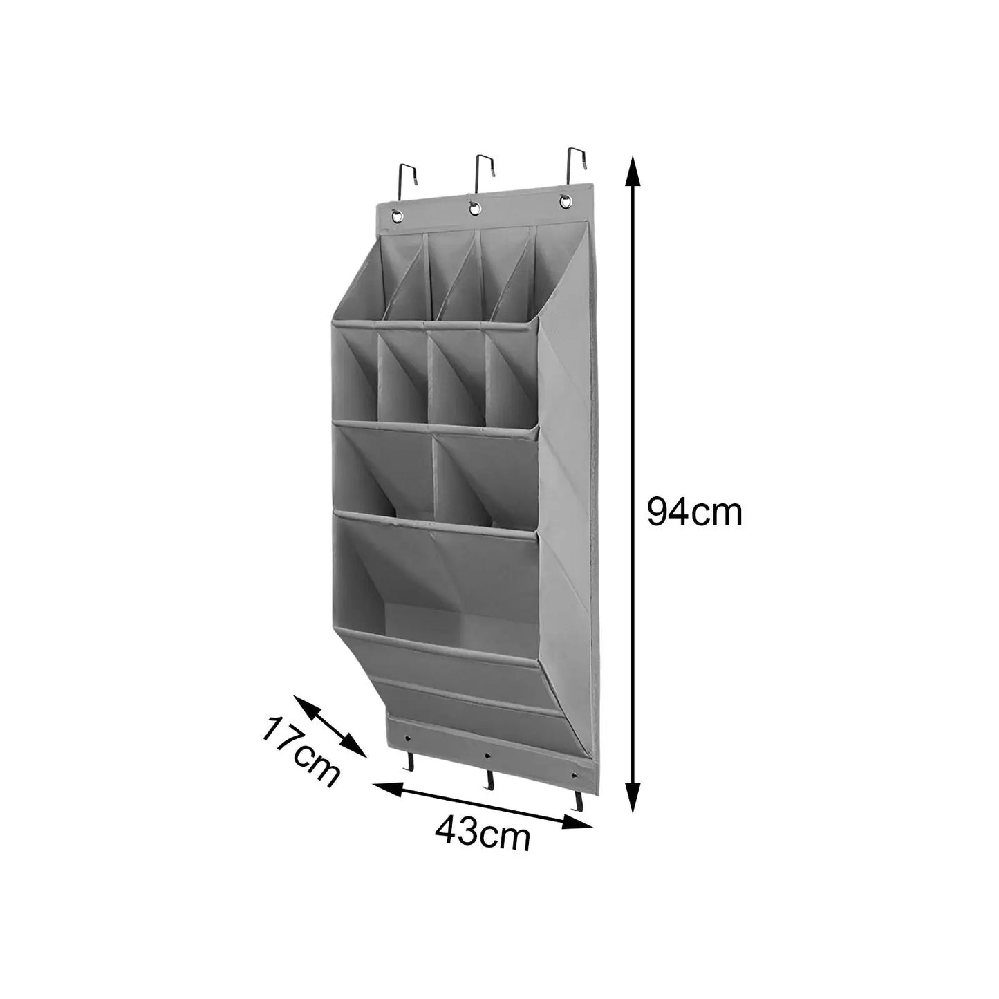 Hanging Shoe Organizer for Door Resuable for Kids Adults Deep Pockets Door Shoe Rack for Towels Toys Hats Clothing Baby Items