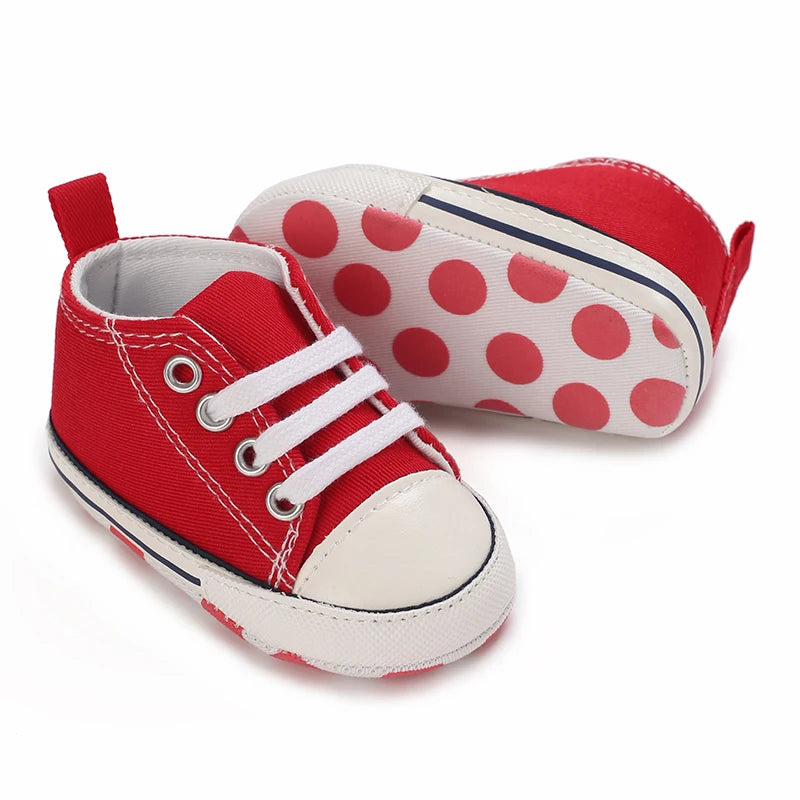 Toddler First Walker Baby Shoes Boy Girl Classical Sport Soft Sole Cotton Multi-Color Crib Baby Moccasins Casual Shoes