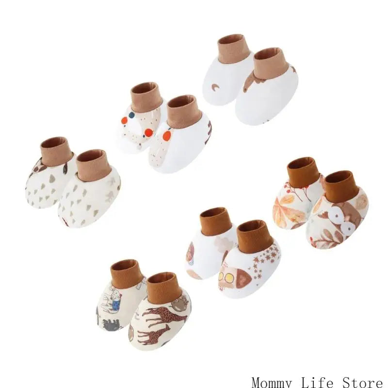 Newborns Cartoon Print Socks