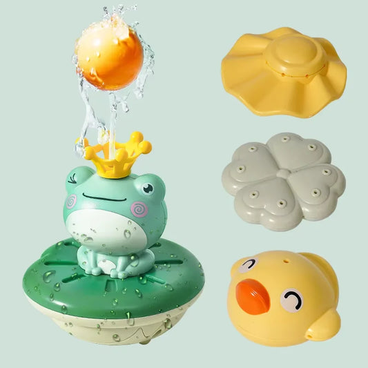Electric Floating Frog Bath Toy – Sprinkler & Shower Fun for Kids