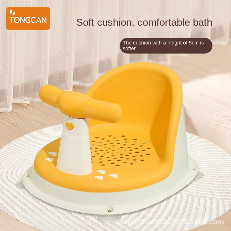 Baby Bath Seat – Adjustable Shower Stand for Young Kids