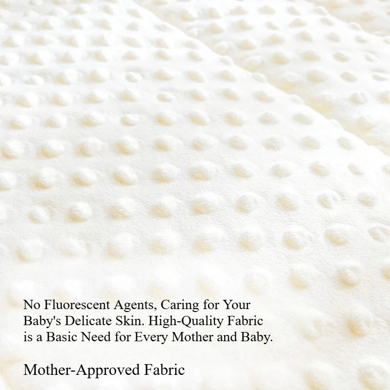 Newborn Warm Blanket for Fall & Winter Infant Cute Bear Print Swaddle Bean Velvet Blanket for Delivery Room & Hospital Discharge