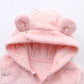 Boys & Girls Fleece-Lined Romper with Hat  for Autumn & Winter Infant Cute Star-Print Footed Onesie Halloween Warm Bodysuit
