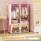 Children Dress Clothes Folding Cabinets Simplicity Cube Splice Storage Locker Foldable Fully Enclosed Wardrobe Bedroom Furniture