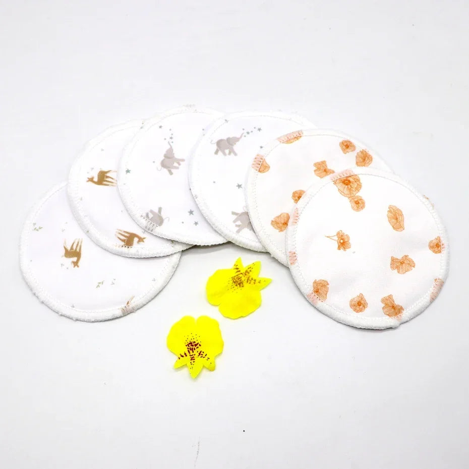 Breast Pads Bamboo Nursing Pads Absorbency Waterproof Washable Feeding Pad Reusable Breathablefor Nursing and Maternity Moms