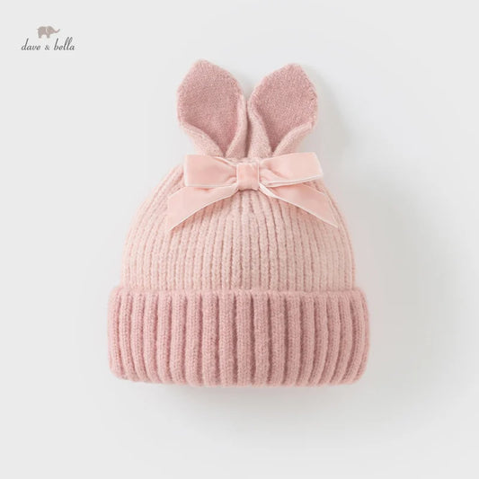 Cute Windproof Knit Baby Hat for Girls and Boys