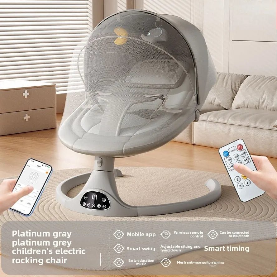 Electric Baby Rocker Soothing Swing Chair Newborns Cradle Seat Music Motion Infant Sleep Baby rocker Bassinet Baby Sleep Basket