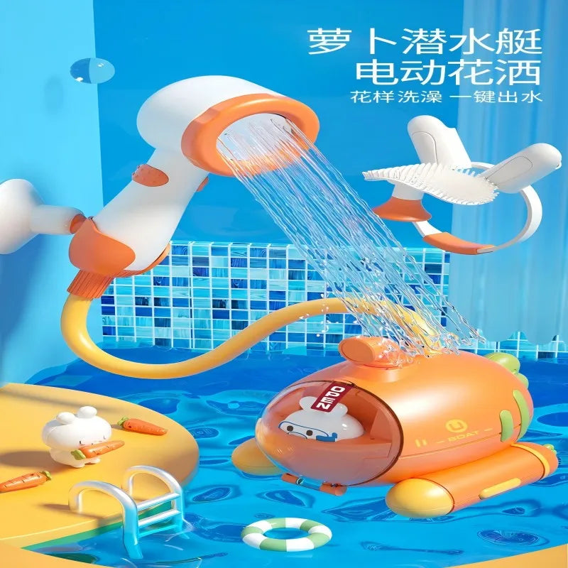 Infant Bath Toy – Radish Submarine Electric Shower Play