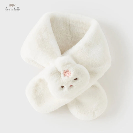 Écharpe Dave Bella pour filles, écharpe d'hiver en peluche épaisse pour bébé, foulard élégant pour enfants, modèle DB4254345