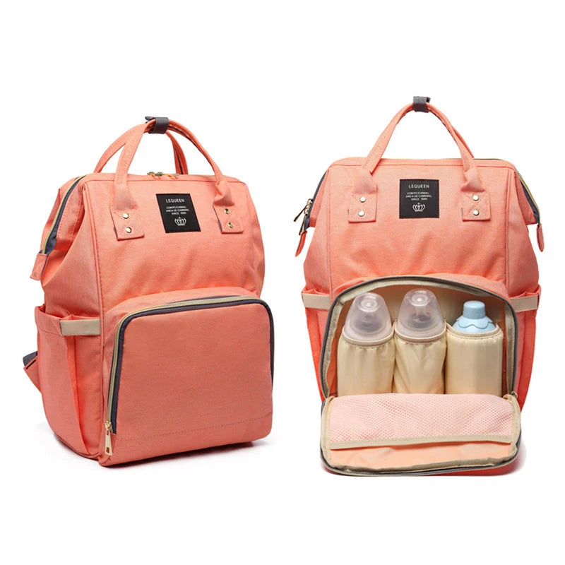 Fashion Oxford Diaper Backpack – Insulated Baby & Mom Bag