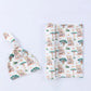 Organic Muslin Swaddle&Hat Set-Boho Rainbow Newborn Photography Props for Unisex Baby Boys&Girls,Birth Announcement Photo bebe