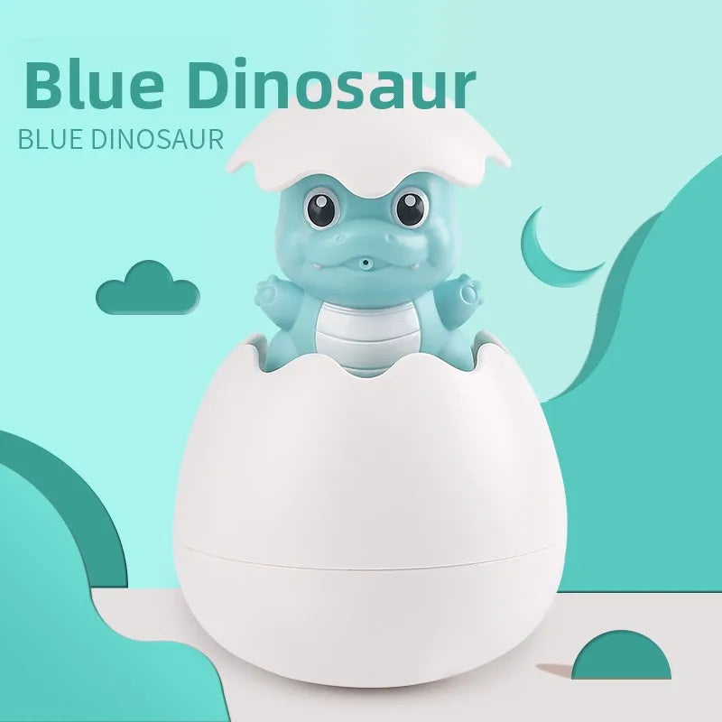 Dinosaur Egg Water Plang Sprinkler Toy for Boys And Girls Little Yellow Du Baby Bath Toy Swimming Pool Toy for Children