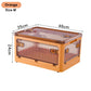 BGRORIO Foldable Storage Box Closet Organizer With Wheels Stackable Sundries Organizer Clothes Quilts Toys Books Storage Box