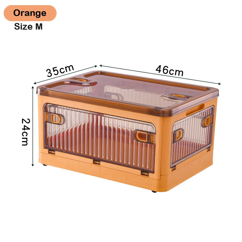 BGRORIO Foldable Storage Box Closet Organizer With Wheels Stackable Sundries Organizer Clothes Quilts Toys Books Storage Box