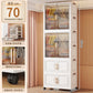 Children's Wardrobe Storage Cabinet Living Room Foldableable Bedroom Container Bins Large Capacity Baby Wardrobe Multi-Function