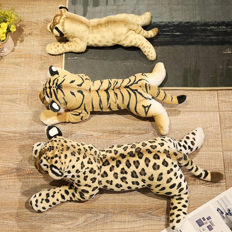 Lion, Tiger & Leopard Plush – Soft Stuffed Toy for Kids