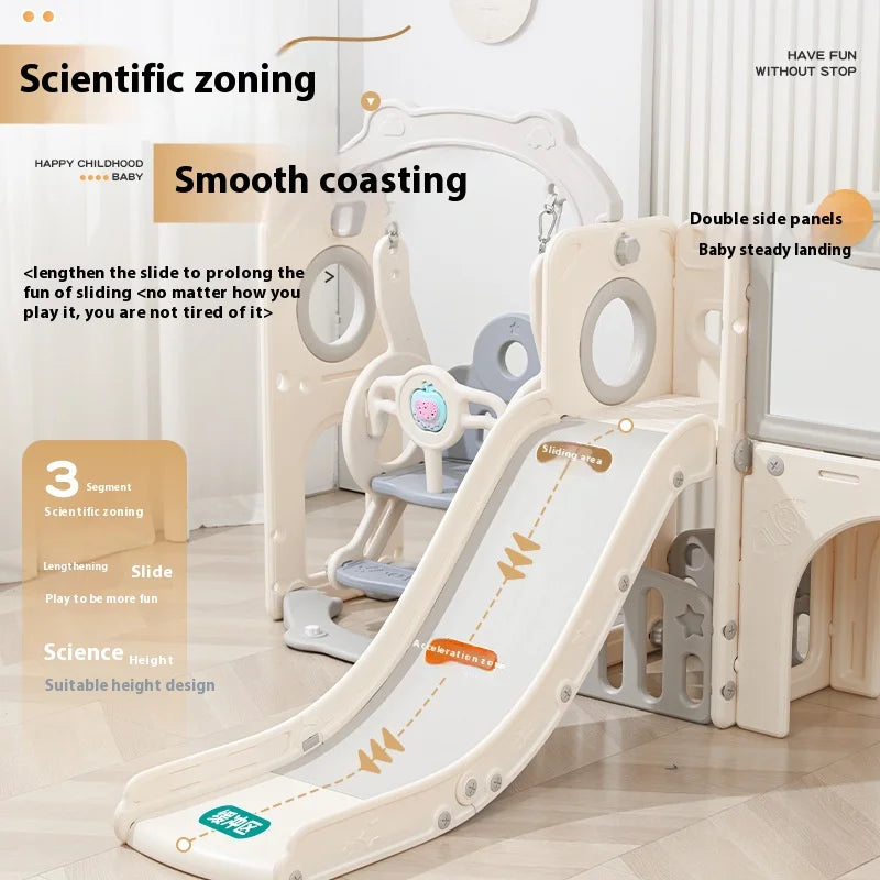 Toddler Slide & Swing Playset with Activity Board