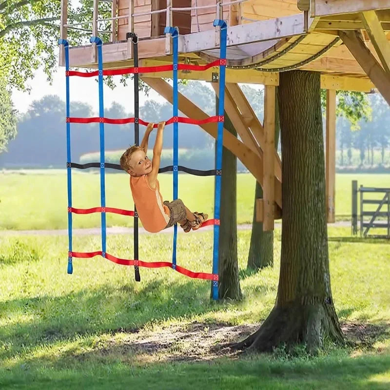 Kids Active Climbing Net & Rope Ladder Set
