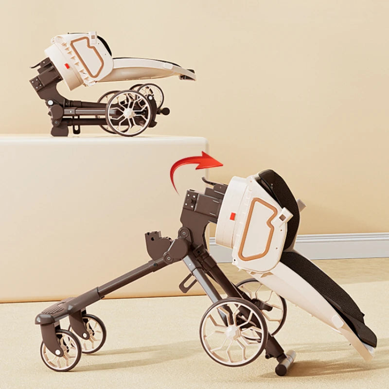 Travel Folding Prams Sit and lie down in both directions Baby carriage Shock absorption four wheels cart baby accessories