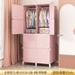 Modular Minimalist Wardrobe Space Saving Fabric Display Nordic Modern Wardrobe Living Room Baby Plastic Ropero Salon Furniture