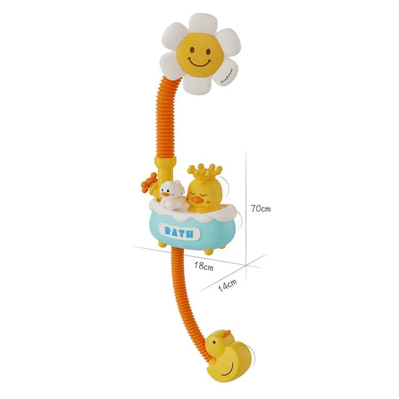 Baby Bath Toy Clouds Duck Model Bathing Cute Swimming Water Game Spraying Shower Bath Bathroom Water Playing Toy For Kids Gift