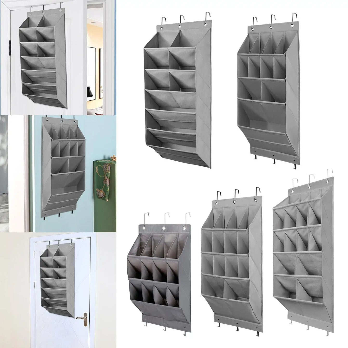 Hanging Shoe Organizer for Door Resuable for Kids Adults Deep Pockets Door Shoe Rack for Towels Toys Hats Clothing Baby Items