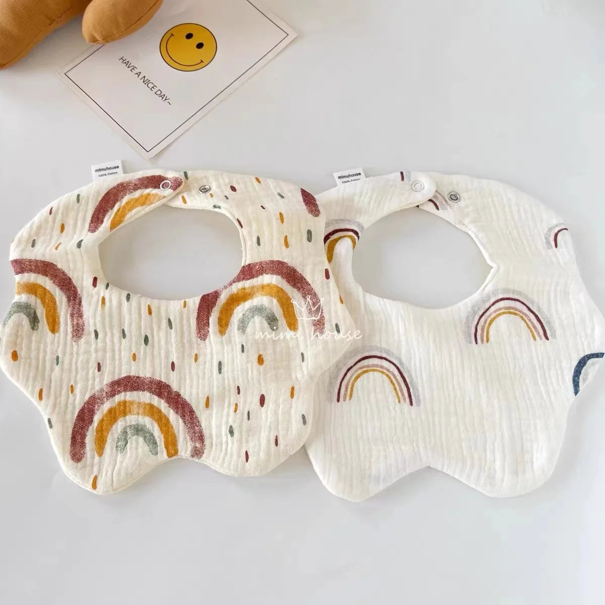 Baby Bib Waterproof Newborn Burp Cloths Cotton Girls and Boys Work Bibs Cute Print Soft Newborn Baby Gift Feeding Accessories