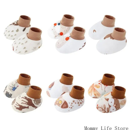 Newborns Cartoon Print Socks