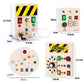 Montessori Busy Board Sensory Toys Wooden With LED Light Switch Control Board Travel Activities Children Games For 2-4 Years Old