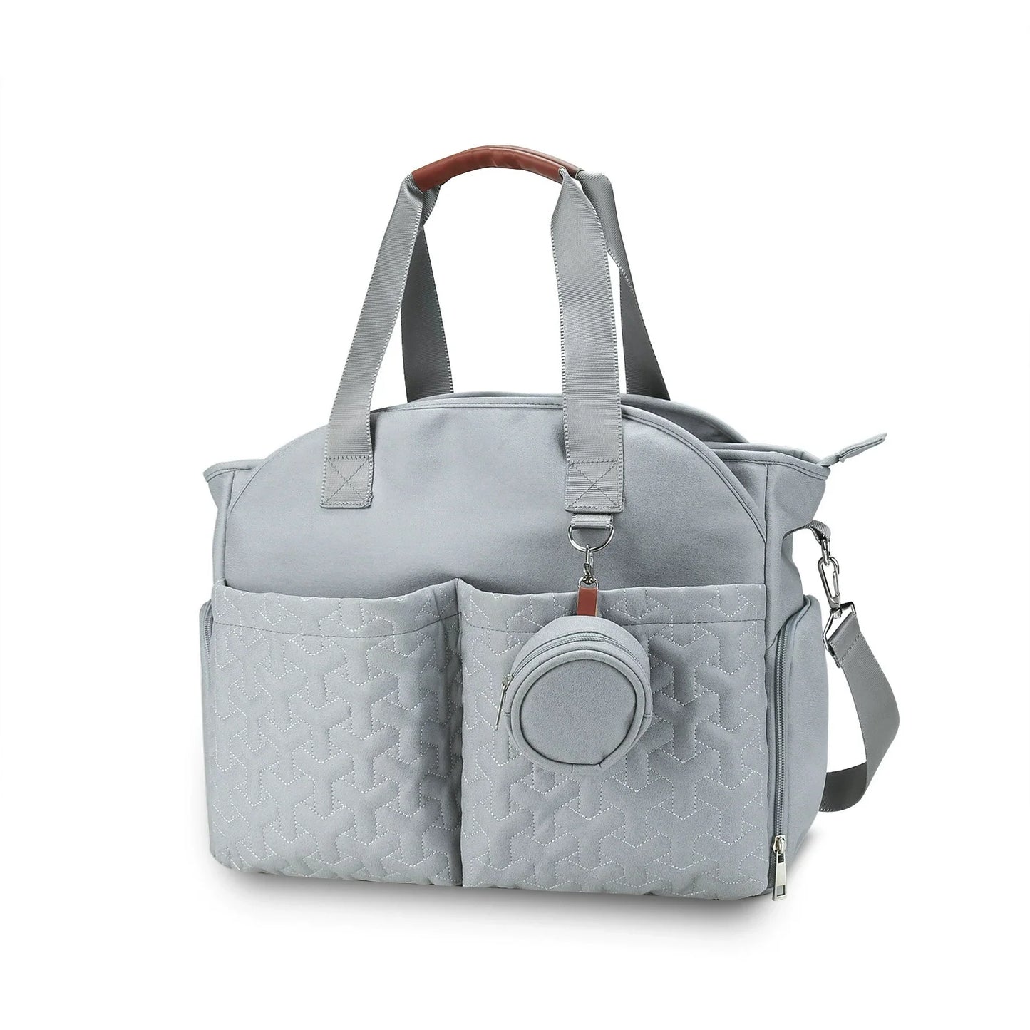 Breast Pump Bag Diaper Bag Tote with Pacifier Case Large Large Capacity  Diaper Tote for Mom and Dad Breast Pump Bag
