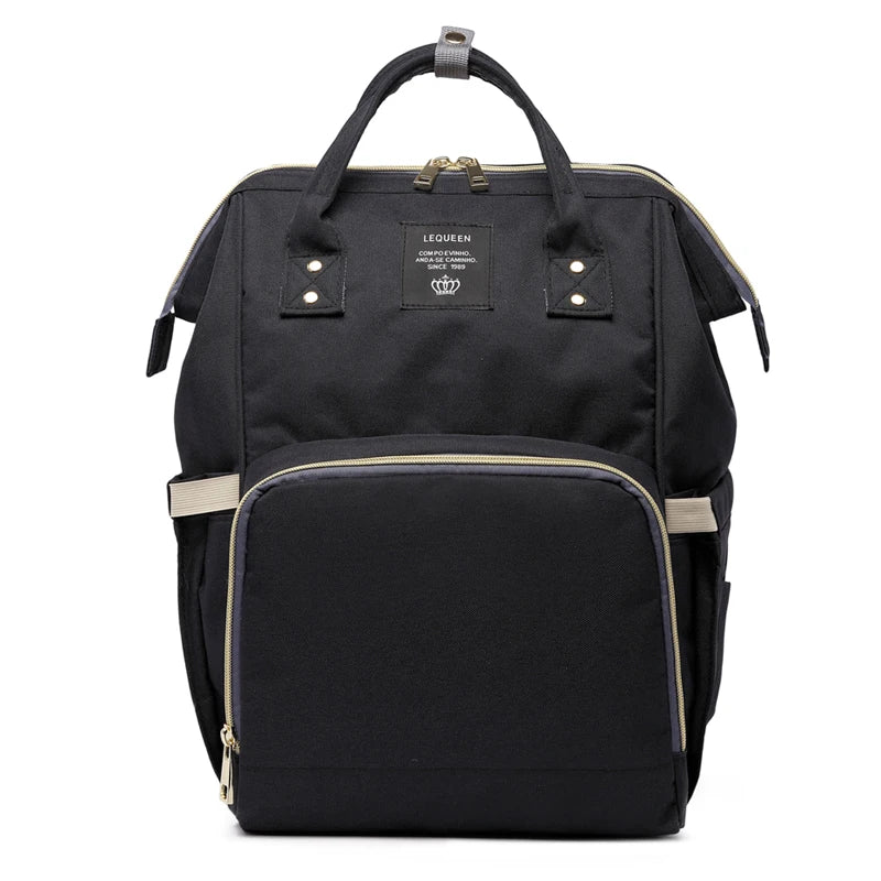 Fashion Oxford Diaper Backpack – Insulated Baby & Mom Bag