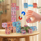 Magnetic Alphabet Blocks Set STEM Learning Toys for Kids DIY Alphabet Number Pattern Montessori Early Education Puzzle Toy