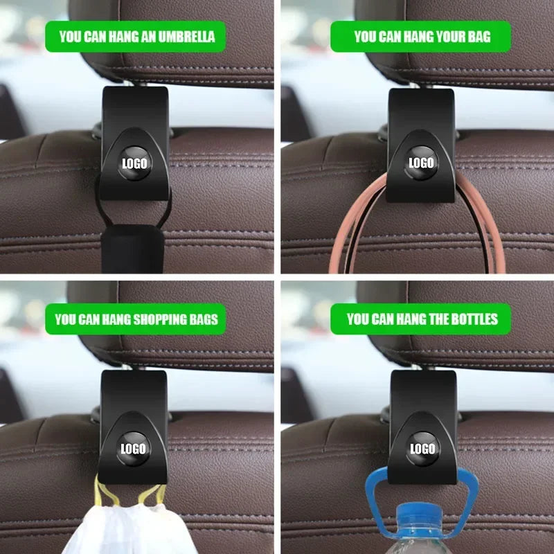 2Pcs Portable Car Seat Back Hooks Storage Accessories For Honda Civic Fit Jazz Accord Pilot CRV Odyssey Passport City Shuttle