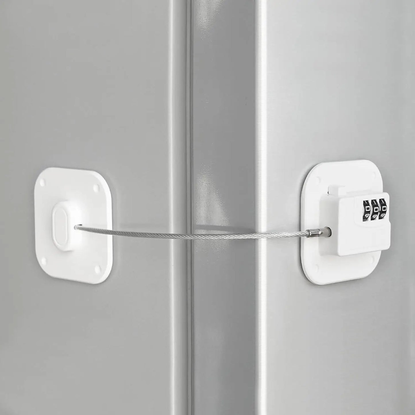 Refrigerator Lock,Combination Lock for Refrigerator Cabinets,Heavy Duty Fridge Lock,Child Safety Cabinet Locks,Easy Install