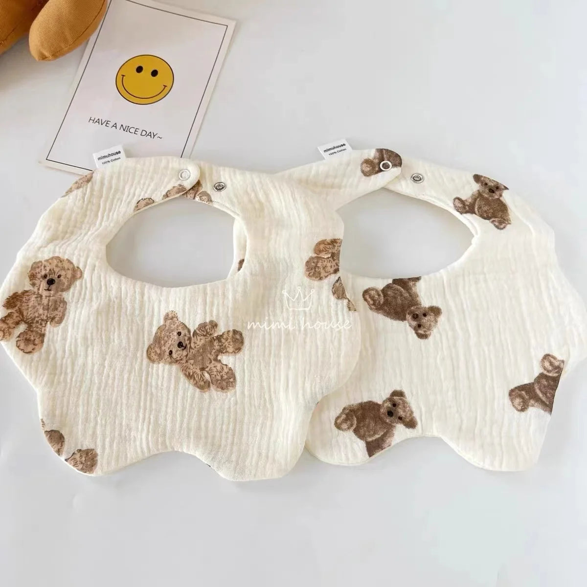 Baby Bib Waterproof Newborn Burp Cloths Cotton Girls and Boys Work Bibs Cute Print Soft Newborn Baby Gift Feeding Accessories
