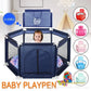 Baby Play Fence – Safe Multifunctional Playpen with Steel Support