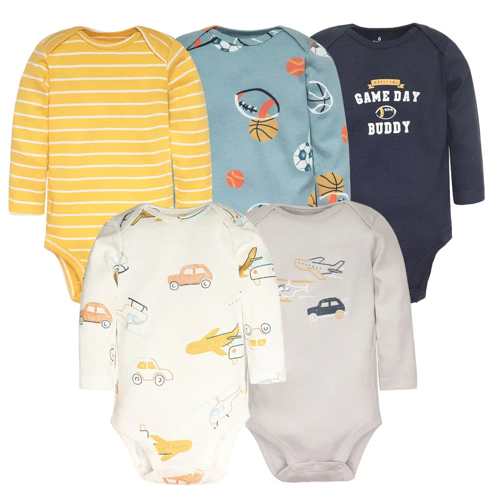 2023 Spring Autumn Baby Romper – 100% Cotton Cartoon Jumpsuit for Newborns