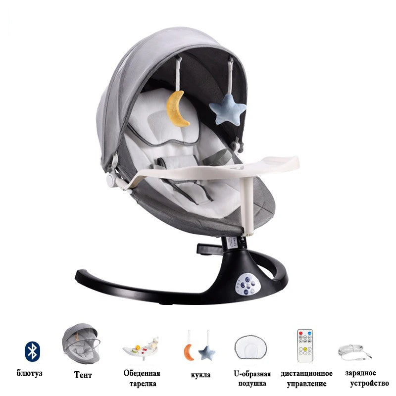 Smart Baby Rocking Chair Electric Remote Control Rocking Chair Multifunctional Comfort