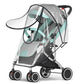 Universal Waterproof Pram Rain Cover Baby Stroller Accessories Transparent Wind Dust Shield Zipper Open for Pushchairs Raincoat