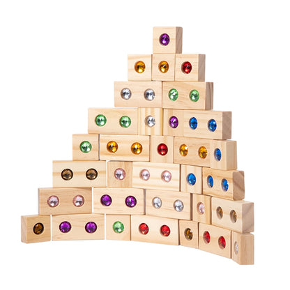 Sparkling Gem Blocks – Montessori Fun!